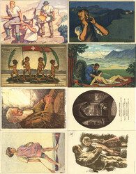 Schweiz Bundesfeierkarten Lot mit 22 Stück alles Ganzsachen, alle ...