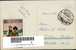 Riga (Lettland) Augstskola, bildseitige Frankatur I-II  Automatically ...