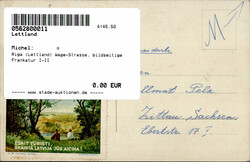 Riga (Lettland) Wage-Strasse, bildseitige Frankatur I-II  ...