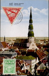 Riga (Lettland) bildseitige Frankatur I-II  Automatically generated ...