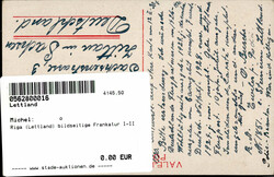 Riga (Lettland) bildseitige Frankatur I-II  Automatically generated ...