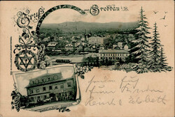 Grottau Gasthaus zum Kaiser 1905 II (fleckig VS)  Automatically ...