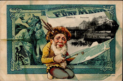 Zwickau (o-9500) Geldschein-AK, Zwerg II (Eckknick)  Automatically ...