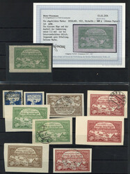 Russland 1921 Hungerhilfe im Wolgagebiet, diverse Werte, u.a. 167 w ...