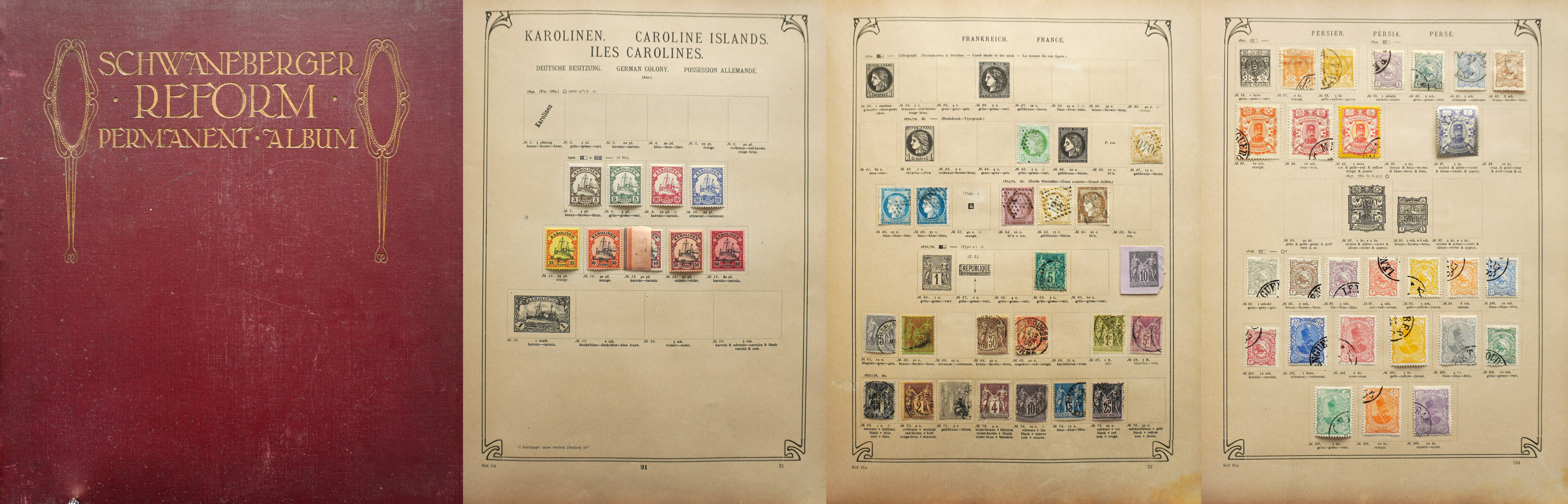 Alle Welt Schwaneberger Reform Permanent-Album Ausgabe 1913 in zwei ...
