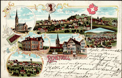 Rehetobel (Appenzell Ausserrhoden) Postamt 1901 II (Eckknick)