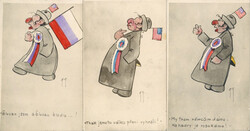 Judaika Lot mit 3 Künstler-AK sign. FG 1918  Automatically generated ...