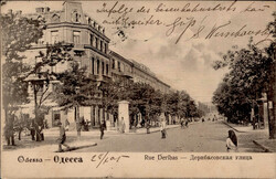 Odessa (Ukraine) Rue Deribad, Litfaßsäule 1905 II (Eckknick)  ...