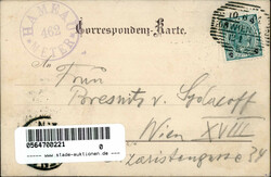 Wien Hameau (Österreich) Winter-AK 1901 II (Eckknick)  Automatically ...