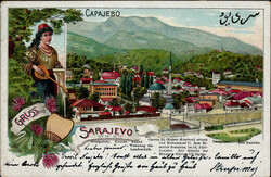 Sarajevo (Bosnien Herzegowina) Straßenbahn, Tracht, Kaserne, ...