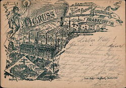 Vorläufer Frankfurt, Gruss von der Intern.- elektrotech. Ausstellung ...