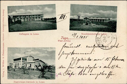 Kolonien Togo Lome Gefängnis, Regierungsgebäude, Maschinenhalle, ...