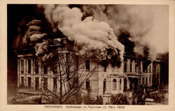 Meiningen (o-6100) Brand Hoftheater 1908 I-II