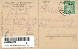 Suhl (o-6000) Restaurant zum Waffenschmied I-IIAutomatically ...