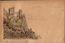 Vorläufer Burg Rheinstein 1887 I-II