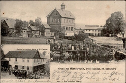 Sichelreuth (o-6401) Gasthof z. goldnen Adler, postalisch verwendet ...