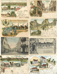 Borna (o-7200) Album mit circa 80 Ansichtskarten, auch einige ...