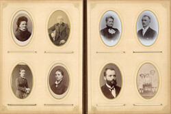 CDV Album mit circa 84 Fotos