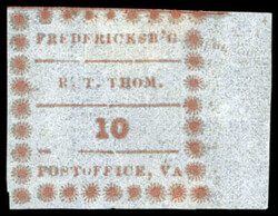 4029: Konföderierte Staaten Postmaster Ausgaben