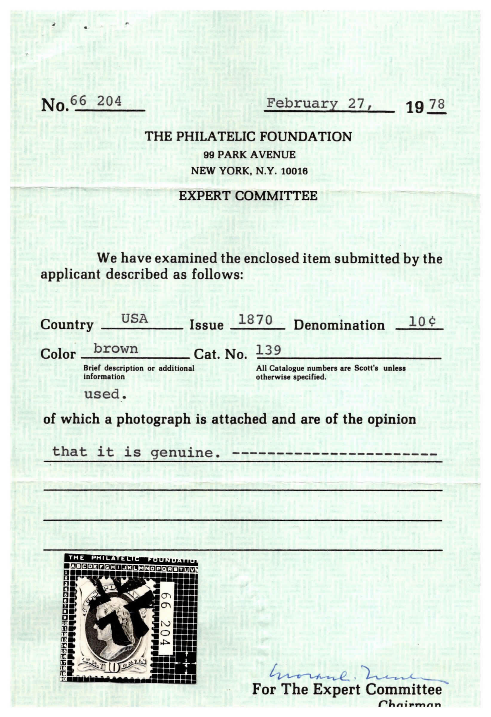 Image 2 for lot number 468 for Schuyler Rumsey 126th Auction - Gems of Philately