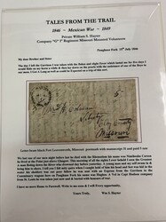 Paughnee Fork, 15th July, 1846. Dateline on lengthy three page letter ...