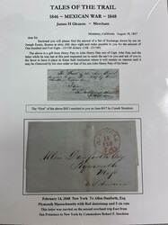 Monterey, California, August 18, 1847 (Stockton's Overland Mail). ...