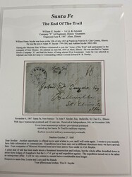 Santa Fe, Nov 6 } (1847). Manuscript Military Express endorsement ...