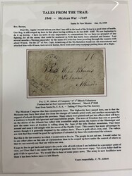 From U.S.A., Santa Fe (1848). Sender's notation on army occupation ...