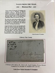 Liberty, Mo., Feb 5 (1850) (Col. A.W. Doniphan Letter). Cds on two ...