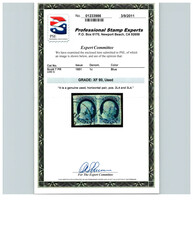 1851, 1¢ blue, type II, plate 4. Horizontal pair (positions 2-3L4), ...