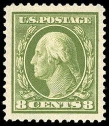 1911, 8¢ olive green, S.L. watermark. O.g., never hinged, ...