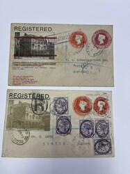 Great Britain, 1895-97 Compound Die Advertising Covers. Group of four ...