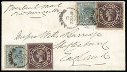 New South Wales, 1864, Queen Victoria, 6d purple, perf 13. Two ...