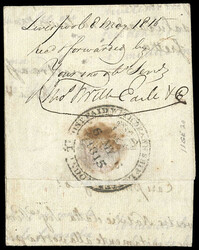 Nova Scotia, 1815, Incoming Folded Letter from Trieste to Halifax. ...