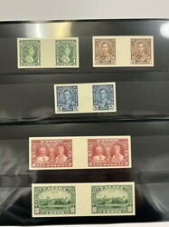 Canada, 1935, Silver Jubilee, 1¢-10¢ values, plate proofs on India ...