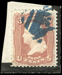 Clown Face of Cincinnati, O. Bold complete sharp strike in blue tying ...