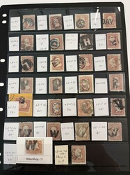 Lettered Fancy Cancels. 26 1861-68 3¢ issues (65, 94) with mostly ...