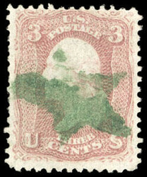 Star Fancy Cancels. 23 1861-68 3¢ issues (65, 94) with different ...
