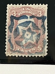 United States Fancy Cancels, 1851-1867. Lot of 15 stamps including ...