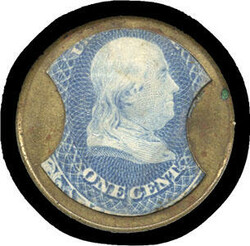 Encased Postage, Aerated Bread Co., 1¢. Mica intact showing slight ...