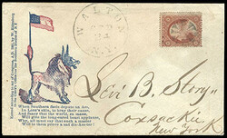 Ass in Lion's Skin. Humorous caricature with verse below and W. ...