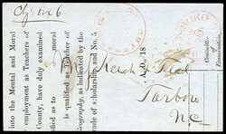 Confederacy, Greensboro, N.C., 1861, 10¢ red. Provisional marking in ...