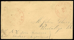 Confederacy, Greensboro, N.C., 1861, 10¢ red. Provisional marking in ...