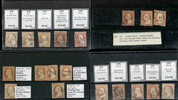 United States, 1851-57 3¢ Issue Reference Balance. Mix of most used ...