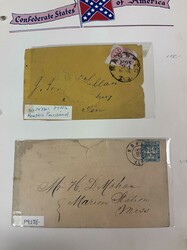 Confederacy, Cover Collection. Of 21 covers; includes five stampless ...