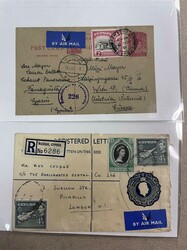 Cyprus, Cover Group, 1880-1950's. Of 9 covers; with ½pi wrapper ...