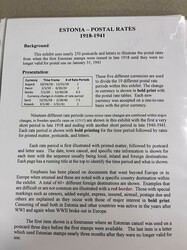 Estonia, "Postal Rates" Exhibit & Study Collection, 1918-41. A ...