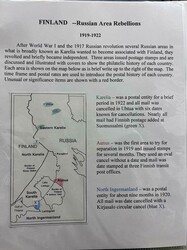 Finland, - Russian Area Rebellions, 1918-1922. Exhibit collection of ...