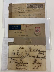Malaya, Cover Group, 1910-50's. Of 24 covers; includes some Tiger ...