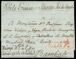 Ecuador, 1787 Massa di Carrara, Italy to Ambato. Folded letter ...